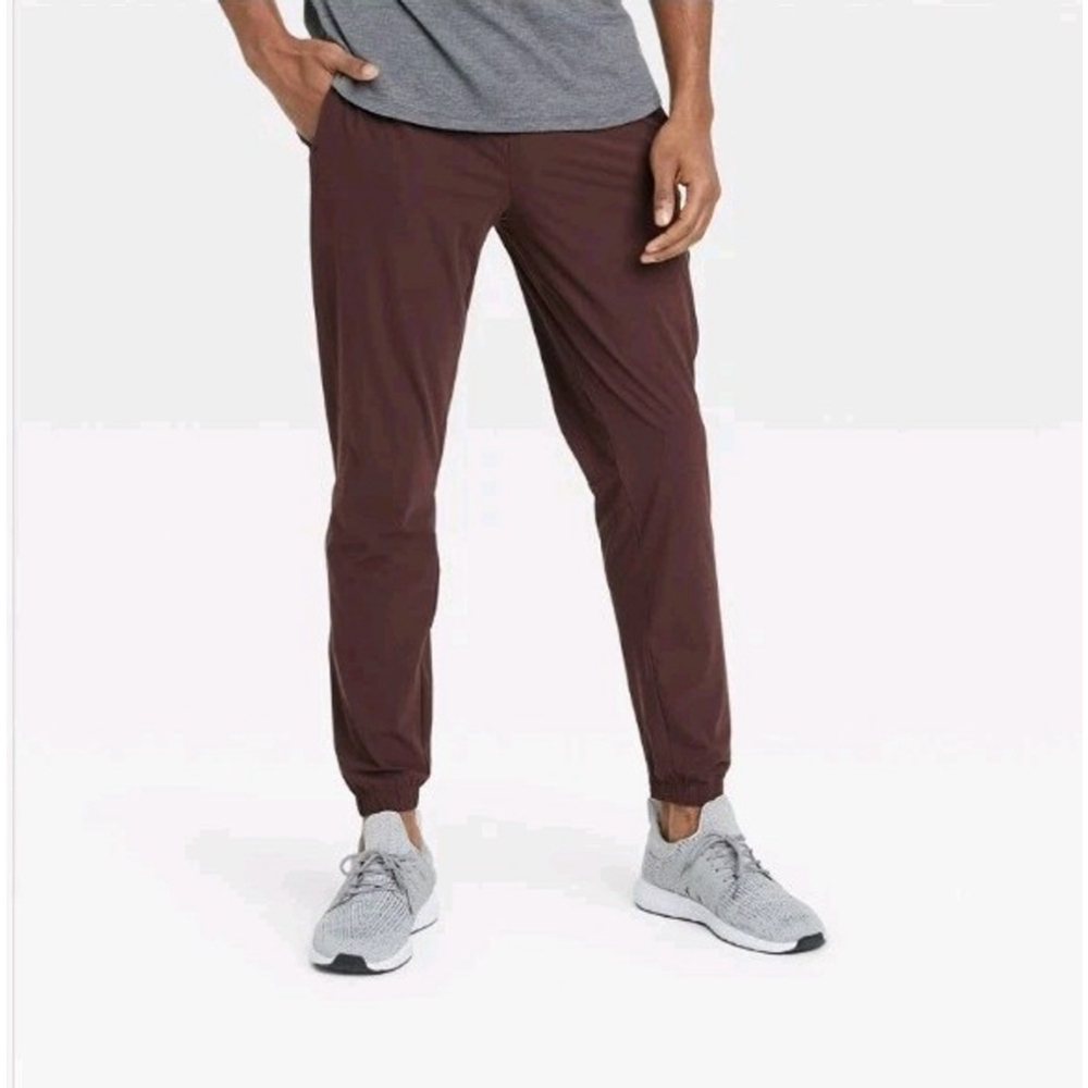 All In Motion Men's Lightweight Run Pants Small Mulberry